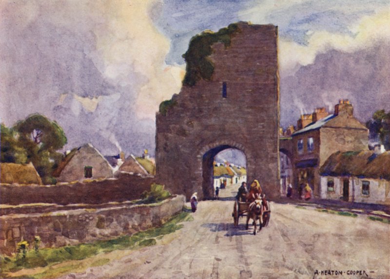 A antiga cidade murada de Athenry, Condado de Galway de Alfred Heaton Cooper