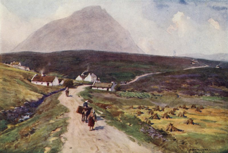 O caminho para Dugort, Achill Island de Alfred Heaton Cooper