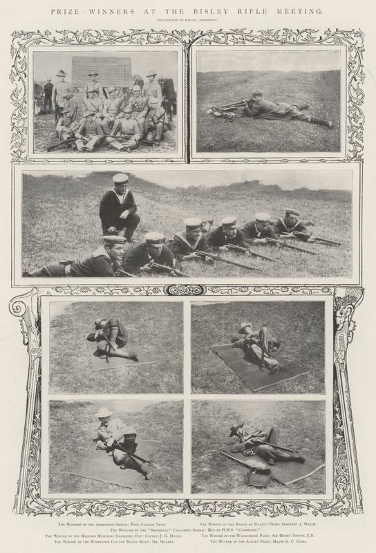 Prêmio-ganhadores na Reunião de Rifle de Bisley de Alfred Hugh Fisher