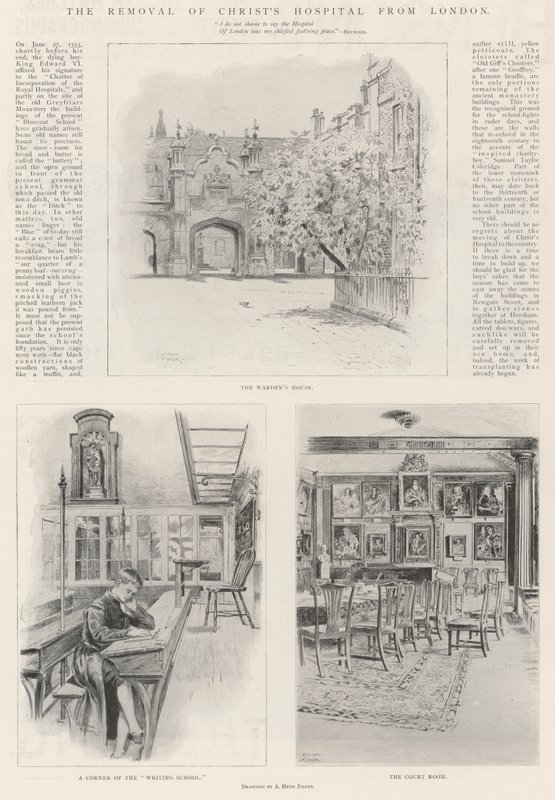 A Remoção do Hospital de Cristo de Londres de Alfred Hugh Fisher