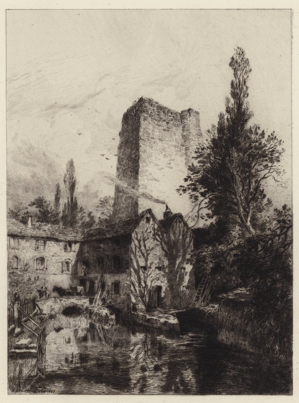 Castelo de Oxford de Alfred Louis Brunet Debaines