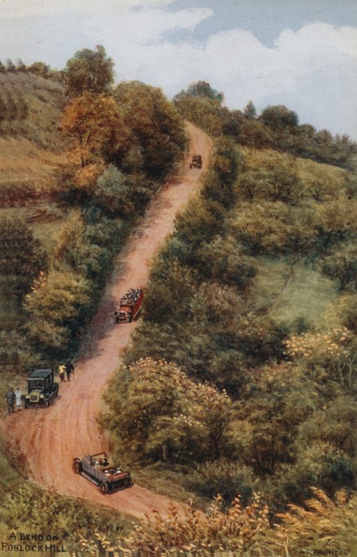 Uma curva em Porlock Hill de Alfred Robert Quinton