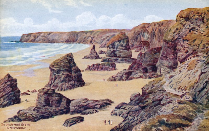 Passos de Bedruthan, Nr. Newquay de Alfred Robert Quinton