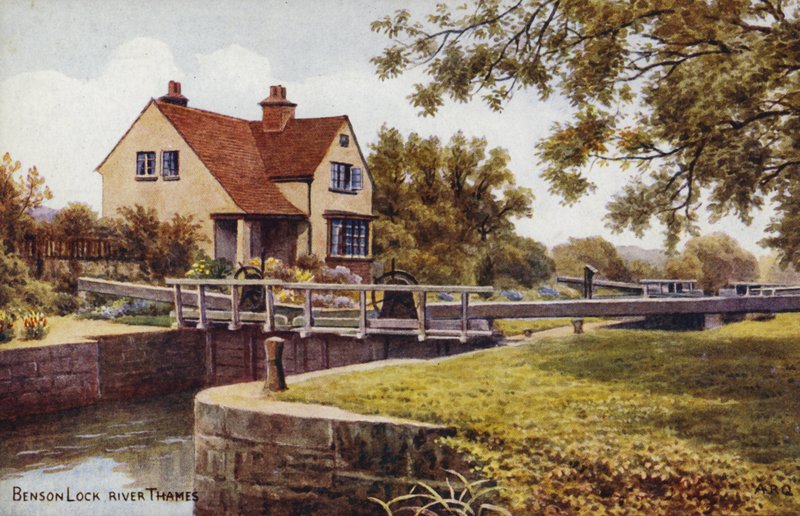 Benson Lock River Thames de Alfred Robert Quinton