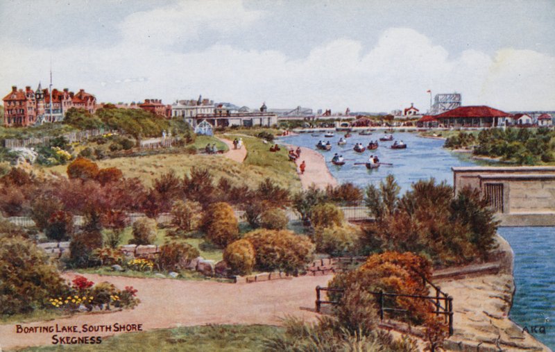Lago de barco, South Shore, Skegness de Alfred Robert Quinton