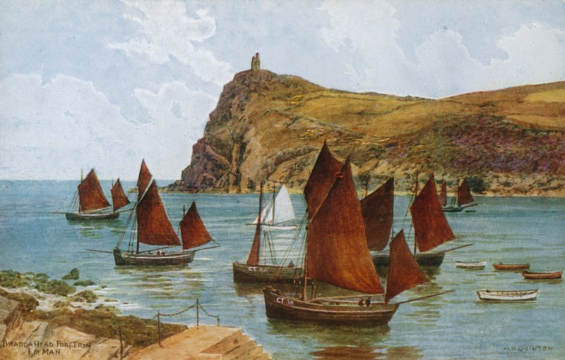 Cabeça de Bradda, Porto Erin, eu do homem de Alfred Robert Quinton