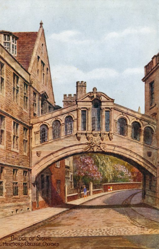 Ponte dos suspiros, faculdade de Hertford, Oxford de Alfred Robert Quinton