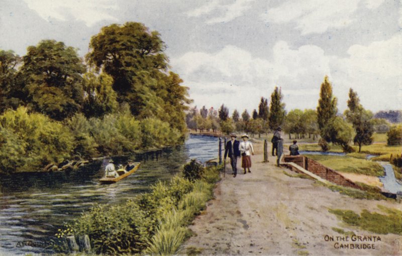 Cambridge: Sobre a Granta (cor litho) de Alfred Robert Quinton