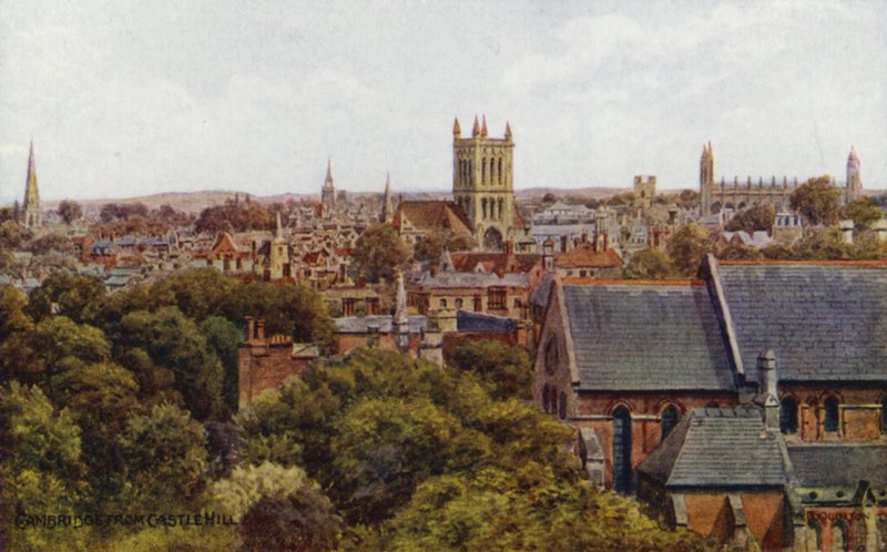 Cambridge, de Castle Hill (cor litho) de Alfred Robert Quinton