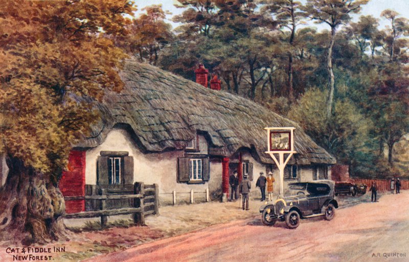 Cat and Fiddle Inn, Nova Floresta de Alfred Robert Quinton