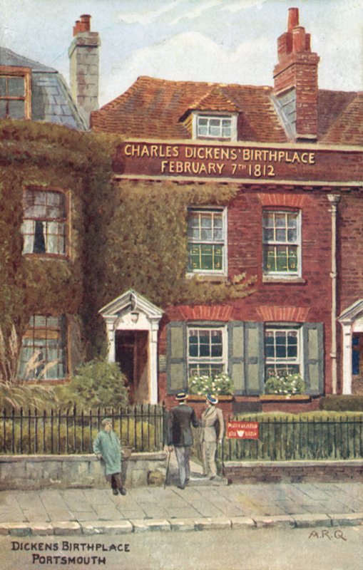Charles Dickens, local de nascimento, Portsmouth de Alfred Robert Quinton