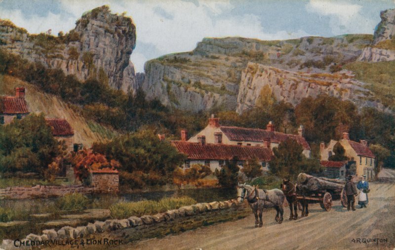 Cheddar Village e Lion Rock de Alfred Robert Quinton