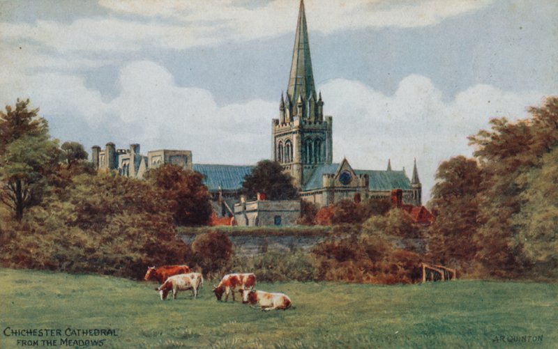 Chichester, Catedral, dos prados de Alfred Robert Quinton
