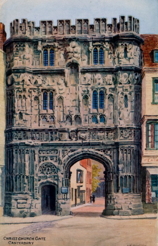 Portão da Igreja de Cristo, Canterbury de Alfred Robert Quinton