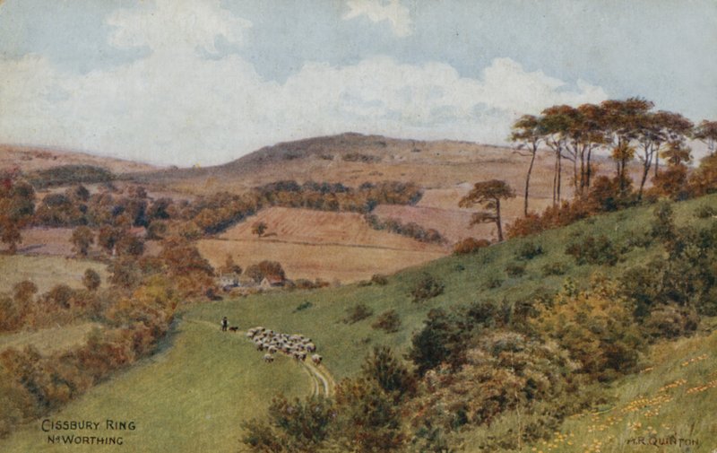 Cissbury Ring perto de Worthing de Alfred Robert Quinton