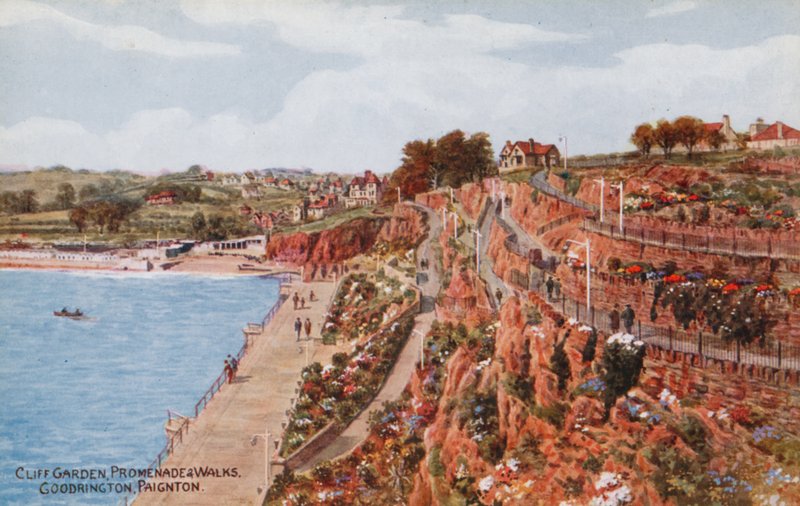 Cliff Garden, passeio e passeios, Goodrington, Paignton de Alfred Robert Quinton