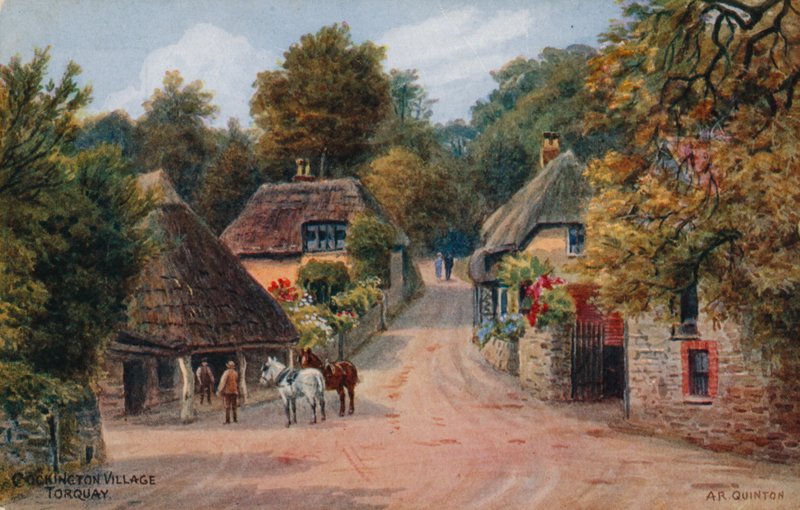 Aldeia de Cockington, Torquay de Alfred Robert Quinton