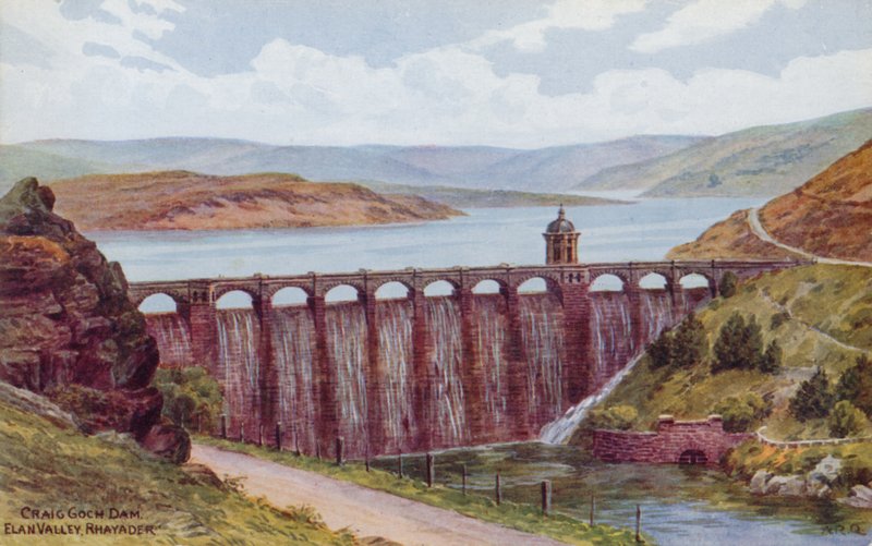 Represa de Craig Goch, Elan Valley, Rhayader de Alfred Robert Quinton