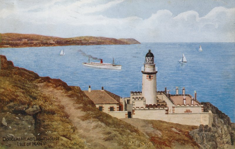 Douglas Head Lighthouse, Ilha de Man de Alfred Robert Quinton