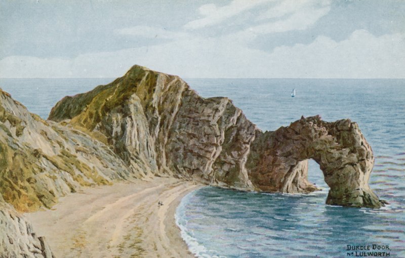 Durdle Door perto de Lulworth de Alfred Robert Quinton
