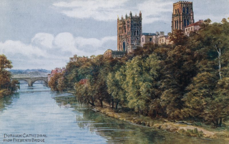Catedral de Durham, de Prebends Bridge de Alfred Robert Quinton