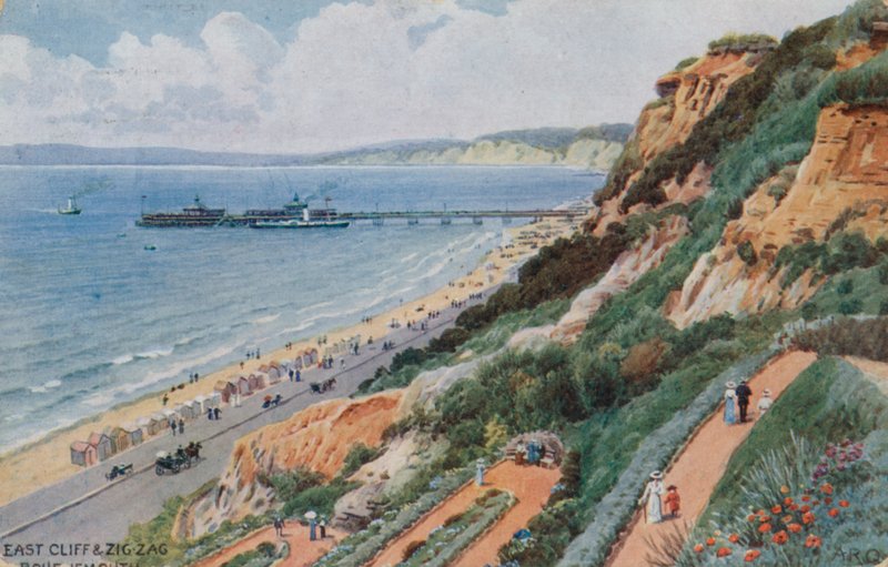 East Cliff e Zig Zag, Bournemouth de Alfred Robert Quinton