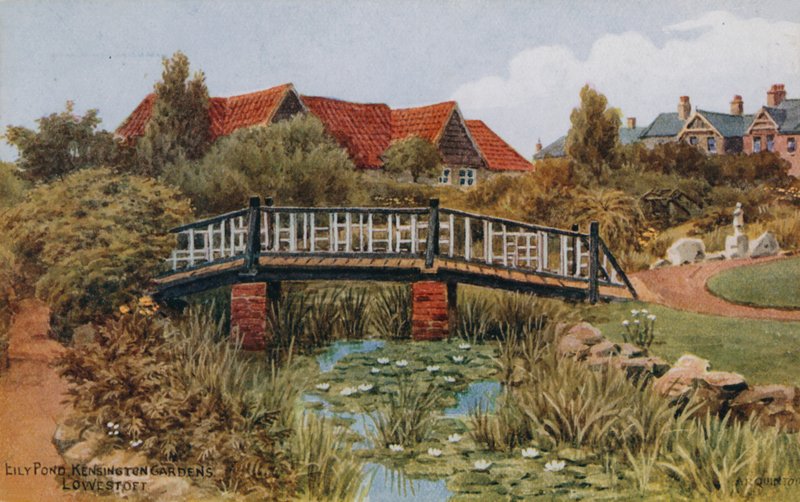 Eily Pond, Kensington Gardens; Lowestoft de Alfred Robert Quinton
