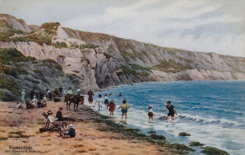 Folkestone, a praia de Warren de Alfred Robert Quinton
