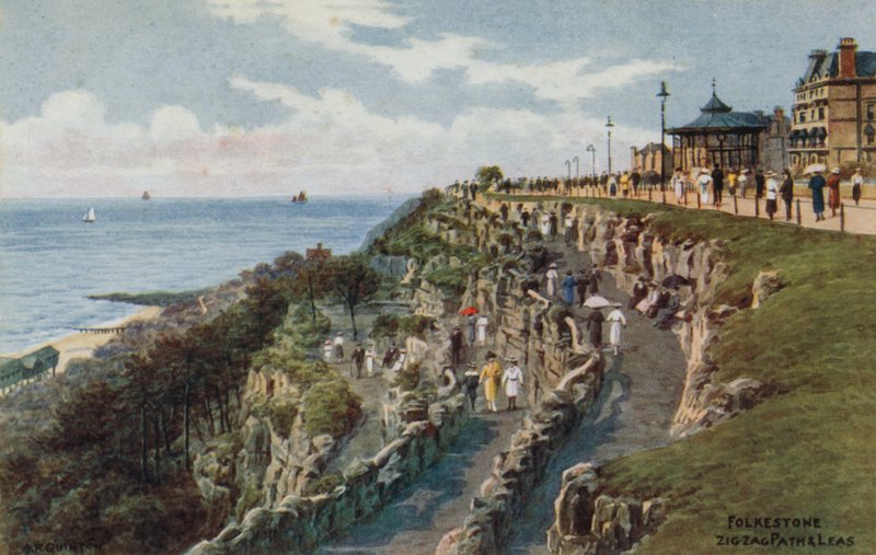 Folkestone, Zig Zag Path e Leas de Alfred Robert Quinton