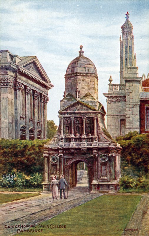 Portão de honra, Caius College, Cambridge de Alfred Robert Quinton