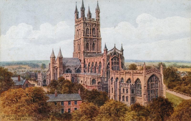 Catedral de Gloucester, do Oriente de Alfred Robert Quinton