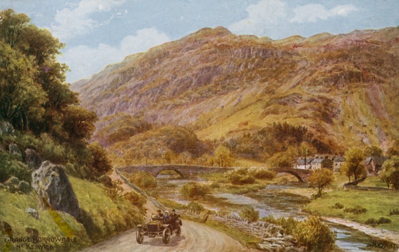 Grange Borrowdale perto de Keswick de Alfred Robert Quinton