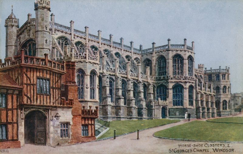 Cloisters de ferradura e Capela de St Georges, Windsor de Alfred Robert Quinton