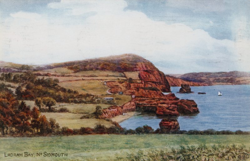 Baía de Ladram, Nr Sidmouth de Alfred Robert Quinton