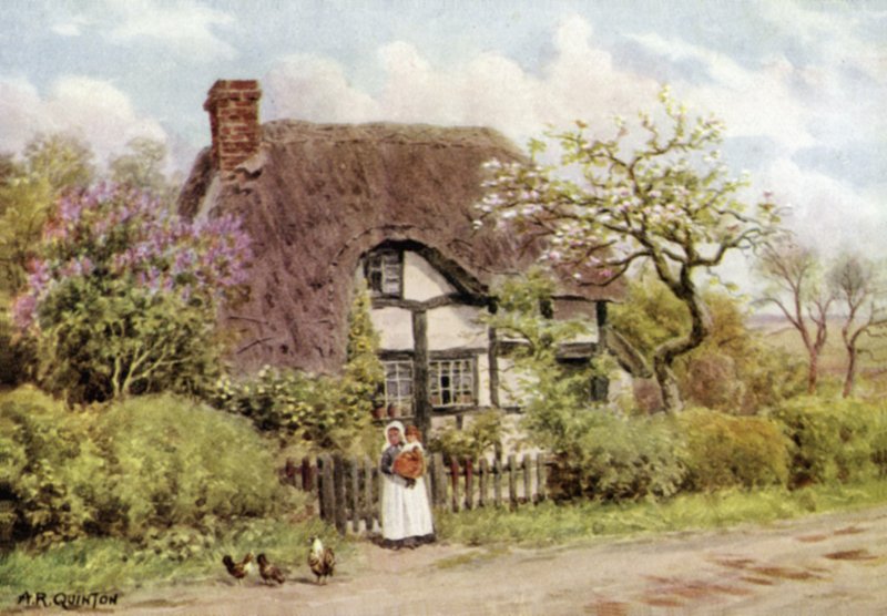 Lilás e flores de maçã, Harvington, Worcester de Alfred Robert Quinton