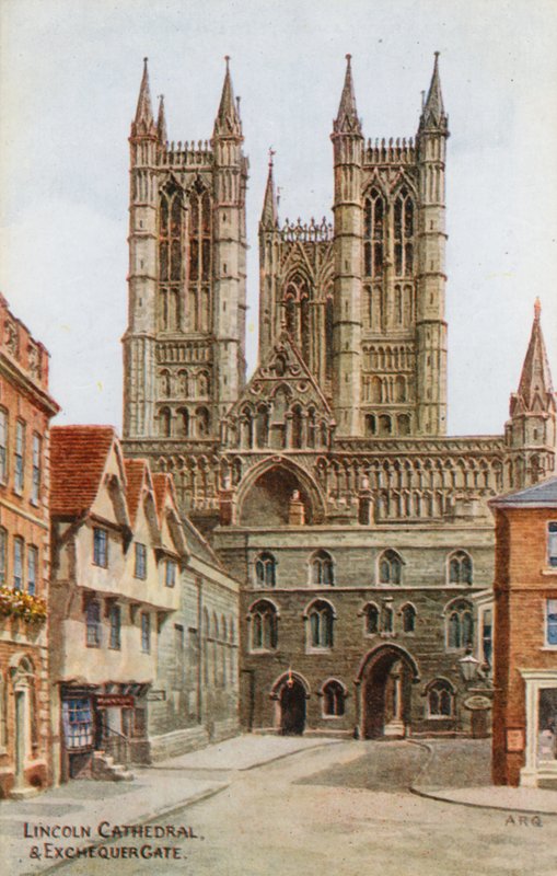 Catedral de Lincoln e Portão do Exchequer de Alfred Robert Quinton