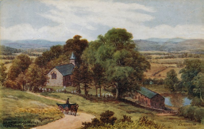 Llandrindod Wells, a igreja paroquial de Alfred Robert Quinton