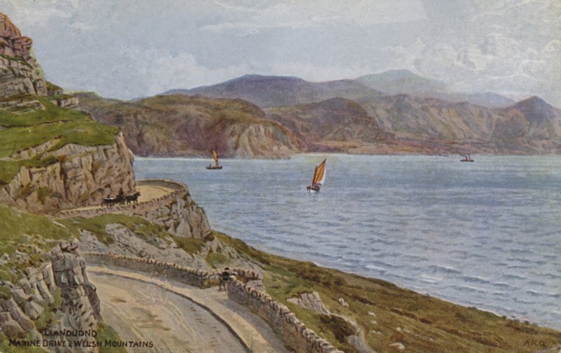 Llandudno, unidade marinha e montanhas galesas de Alfred Robert Quinton