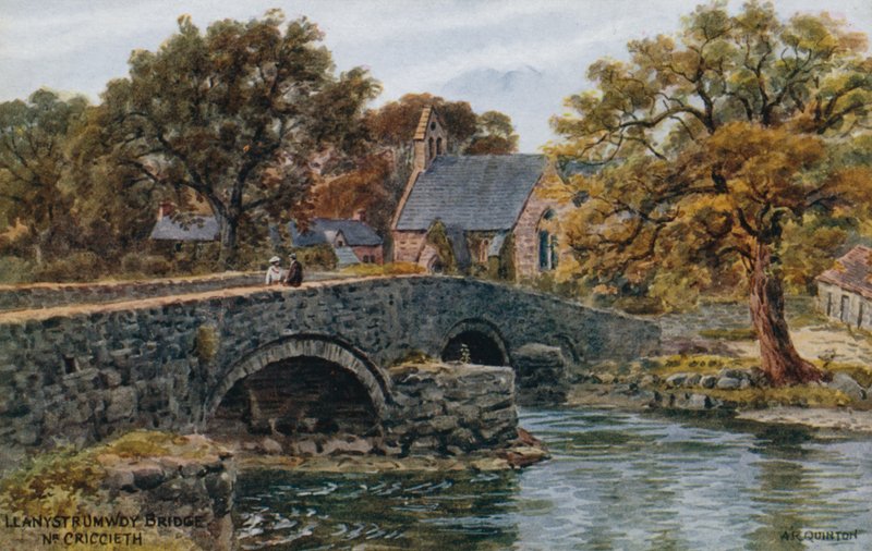 Ponte de Llanystrumwdy, Nr. Criccieth de Alfred Robert Quinton