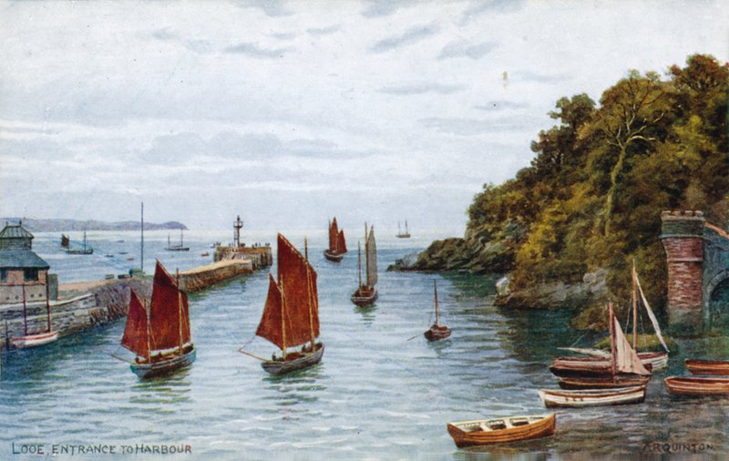 Looe, entrada para o porto de Alfred Robert Quinton
