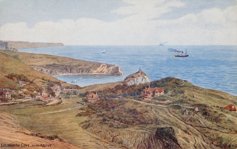 Lulworth Cove de cima de Alfred Robert Quinton