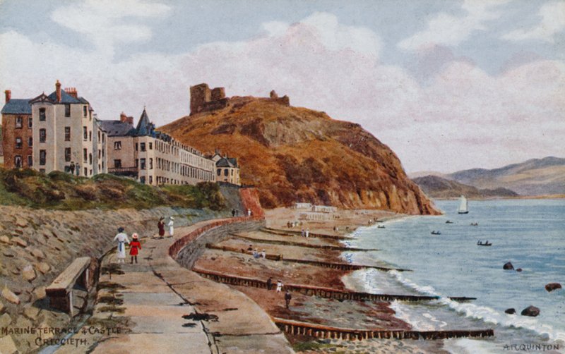 Terraço Marítimo e Castelo, Criccieth de Alfred Robert Quinton