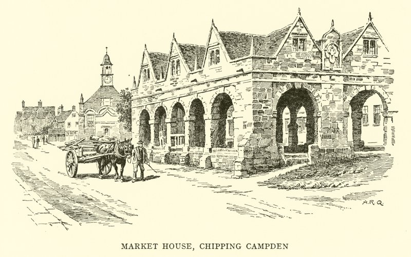 Casa do mercado, Chipping Campden de Alfred Robert Quinton
