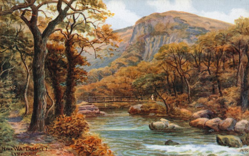Perto de Watersmeet, Lynmouth de Alfred Robert Quinton