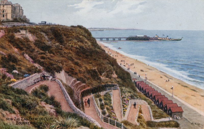 Novo caminho de ziguezague, W Cliff, Bournemouth de Alfred Robert Quinton