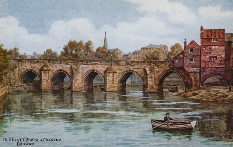 Antigas, elvet, ponte, e, chantry, durham de Alfred Robert Quinton