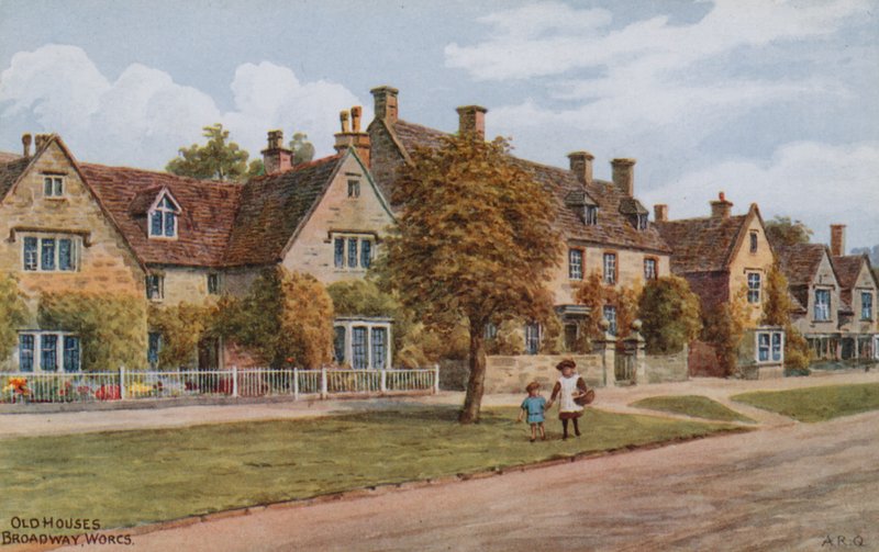 Casas antigas, Broadway, Worcs de Alfred Robert Quinton