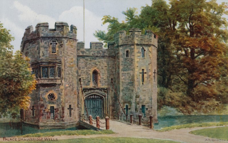 Ponte levadiça do palácio, poços de Alfred Robert Quinton