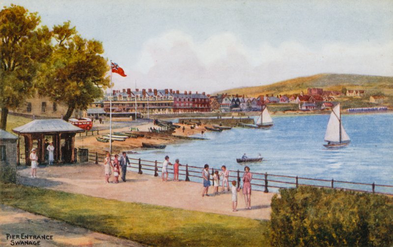 Entrada do cais, Swanage de Alfred Robert Quinton