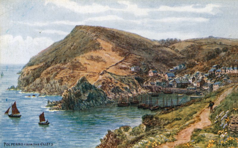 Polperro, dos penhascos de Alfred Robert Quinton
